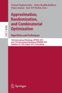 Approximation, Randomization, and Combinatorial Optimization. Algorithms and Techniques: 16th International Workshop, APPROX 2013, and 17th International Workshop, RANDOM 2013, Berkeley, CA, USA, August 21-23, 2013, Proceedings