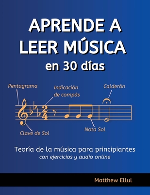 Aprende a Leer Msica en 30 Das: Teora de la msica para principiantes - con ejercicios y audio online - Balibrea Vich, Magdalena (Translated by), and Ellul, Matthew