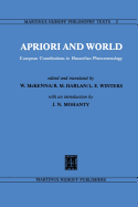 Apriori and World: European Contributions to Husserlian Phenomenology