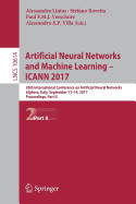 Artificial Neural Networks and Machine Learning - Icann 2017: 26th International Conference on Artificial Neural Networks, Alghero, Italy, September 11-14, 2017, Proceedings, Part I