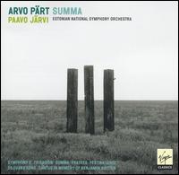 Arvo Prt: Summa - Estonian National Symphony Orchestra; Paavo Jrvi (conductor)