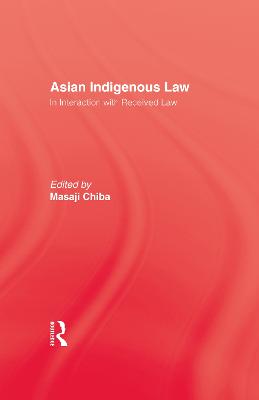 Asian Indigenous Law - Chiba