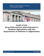 Audit of the Drug Enforcement Administration's Aviation Operations with the Department of Defense in Afghanistan: 2016