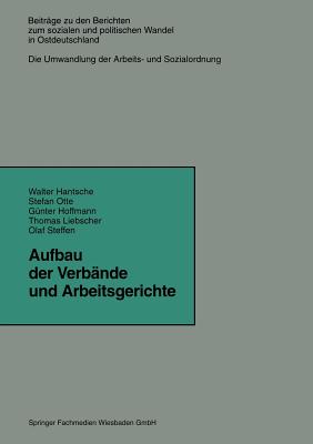 Aufbau Der Verbande Und Arbeitsgerichte - Hantsche, Walter