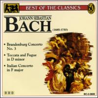 Bach: Brandenburg Concerto No. 3; Toccata & Fugue in D minor; Italian Concerto in F major - Alberto Tozzi (violin); Christiane Jaccottet (harpsichord); Dubravka Tomsic (piano); Hans-Christoph Becker-Foss (organ);...