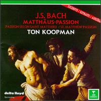 Bach: Matthas-Passion [Excerpts] - Barbara Schlick (soprano); Christoph Prgardien (tenor); Guy de Mey (tenor); Kai Wessel (alto); Klaus Mertens (baritone);...