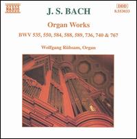 Bach: Organ Works - Wolfgang Rbsam (organ)