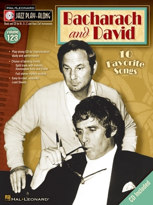Bacharach And David Jazz Play Along Volume 123 Book/CD - David, Hal (Composer), and Bacharach, Burt (Composer)