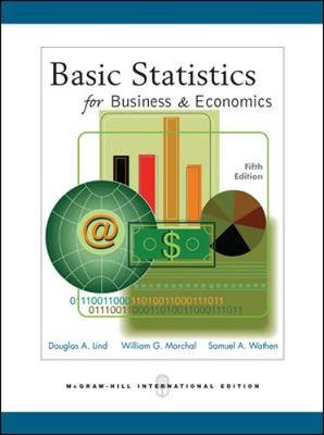 Basic Statistics for Business and Economics with Student CD-ROM - Lind, Douglas, and Marchal, William, and Wathen, Samuel
