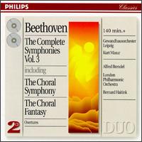 Beethoven: Complete Symphonies, Vol. 3 - Alfred Brendel (piano); Anna Tomowa-Sintow (soprano); Annelies Burmeister (contralto); Peter Schreier (tenor);...