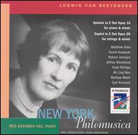 Beethoven: Quintet in E flat, Op. 16; Septet in E flat, Op. 20 - Meg Bachman Vas (piano); New York Philomusica