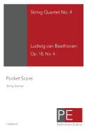 Beethoven String Quartet No. 4: Pocket Score