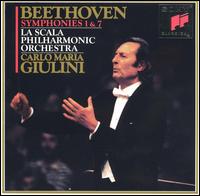 Beethoven: Symphonies Nos. 1 & 7 - La Scala Philharmonic Orchestra; Carlo Maria Giulini (conductor)