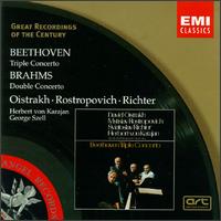 Beethoven: Triple Concerto; Brahms: Double Concerto - Berlin Philharmonic Orchestra; David Oistrakh (violin); Mstislav Rostropovich (cello); Sviatoslav Richter (piano);...