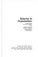 Behavior in Organizations - Porter, Lyman W