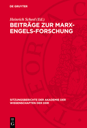 Beitr?ge Zur Marx-Engels-Forschung: Dem Wirken Auguste Cornus Gewidmet