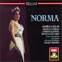 Bellini: Norma [1960] - Christa Ludwig (vocals); Edda Vincenzi (soprano); Franco Corelli (tenor); Maria Callas (soprano); Nicola Zaccaria (bass); Piero de Palma (tenor); La Scala Theater Orchestra