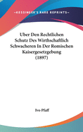 ?ber Den Rechtlichen Schutz Des Wirthschaftlich Schw?cheren in Der Rmischen Kaisergesetzgebung (Classic Reprint)