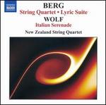 Berg: String Quartet; Lyric Suite; Wolf: Italian Serenade