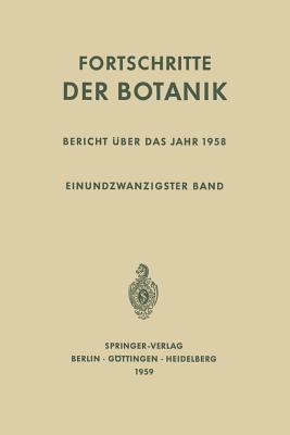 Bericht Uber Das Jahr 1958 - L?ttge, Ulrich, and Beyschlag, Wolfram, and B?del, Burkhard
