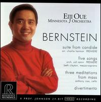 Bernstein: Suite from Candide; Five Songs; Three Meditations from Mass; Divertimento - Anthony Ross (cello); Minnesota Orchestra; Eiji Oue (conductor)