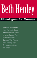 Beth Henley: Monologues for Women