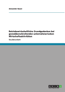 Betriebswirtschaftliche Grundgedanken Bei Grenzuberschreitenden Unternehmerischen Wirtschaftsaktivitaten