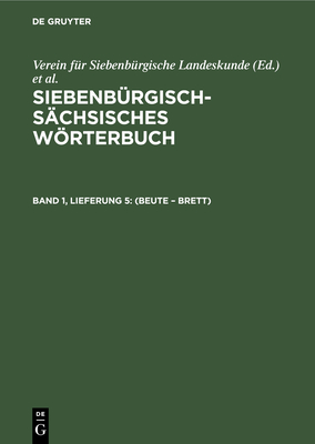 (Beute - Brett) - Schullerus, Adolf (Editor)