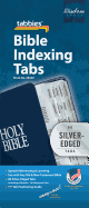 Bible Tab: Clear Tab W/Silver Center Strip & Black Lettering