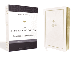 Biblia Catlica, Regalos Y Ceremonias, Color Blanca, Cuero Reciclado