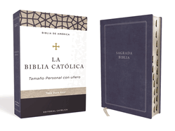 Biblia Catlica, Tamao Personal, Tapa Dura, Azul, Con ndice, Comfort Print