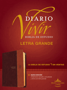 Biblia de Estudio del Diario Vivir Rvr60, Letra Grande (Letra Roja, Sentipiel, Negro/?nice)