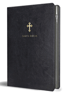 Biblia Reina Valera 1960 Tama±o Grande, Letra Grande Piel Negra Con Cremallera / Spanish Holy Bible Rvr 1960 Large Size Large Print Black Leather with Zipper
