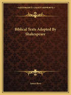 Biblical Texts Adopted By Shakespeare