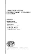 Bibliography of Contemporary Linguistic Research