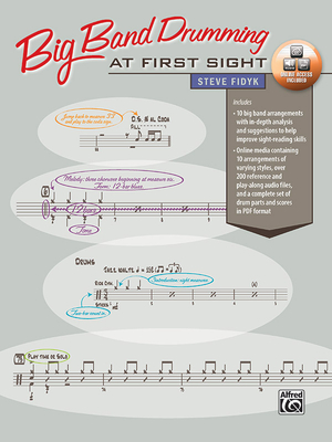 Big Band Drumming at First Sight: Book & Online Audio/PDF - Fidyk, Steve (Composer)