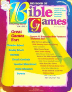 Big Book of Bible Games: Includes Bible Memory, Charades, Bingo, Dominos, Bible Spinner Games, Trivia, Pin the Animals on the Ark, and More. 160 Printed Pages