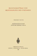 Bildungsauftrag Und Bildungsplane Der Gymnasien