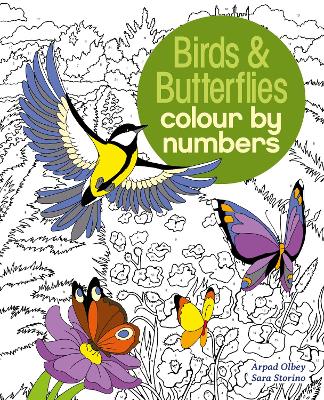 Birds & Butterflies Colour by Numbers - Storino, Sara, and Olbey, Arpad