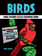 Birds Mini Stained Glass Coloring Book