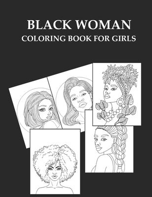 Black Woman Coloring Book For Girls - Press, Daneil