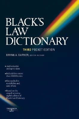 Black's Law Pocket Dictionary - Garner, Bryan A, President (Editor)