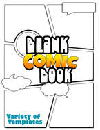 Blank Comic Book: Variety of Templates, draw your own Comics - 8,5x11 120 Pages
