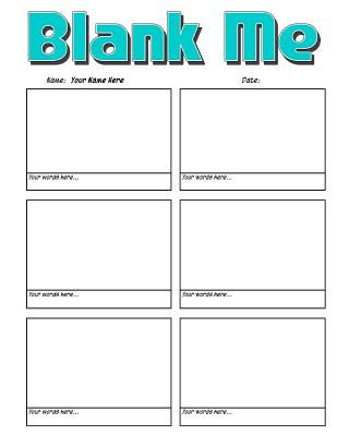 Blank Me - Basic Blank Comic Book Panelbook - 133 Pages: Worlds Greatest Blank Comic Book Panelbook - Harris, C M