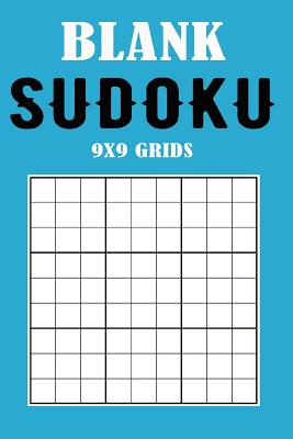 Blank Sudoku 9x9 Grids: Blue Cover - Creations, Michelia