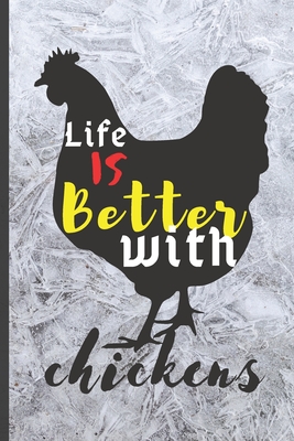 Blank Vegan Recipe Book "Life Is Better With Chickens": Best Blank Vegan CookBook to Write In - Collect the Recipes You Love in Your Own Custom Journal Diary Notebook Cooking 6" x 09" 101 Pages - Press, Dn7