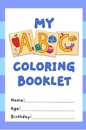 Blue ABC Coloring Book for Kids: Learn and Color with Fun!