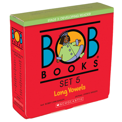 Bob Books - Long Vowels Box Set Phonics, Ages 4 and Up, Kindergarten, First Grade (Stage 3: Developing Reader) - Maslen, Bobby Lynn