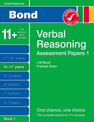 Bond Assessment Papers Verbal Reasoning 10-11+ Yrs Book 1 - Thomas, Malcolm