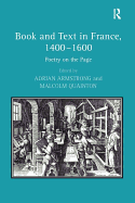 Book and Text in France, 1400-1600: Poetry on the Page